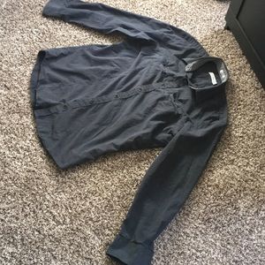 Calvin Klein charcoal long sleeve button up shirt